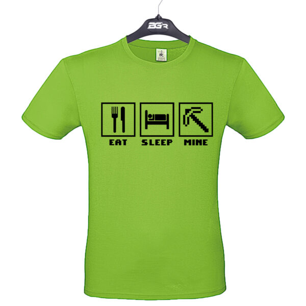 minecraft eat sleep mine póló