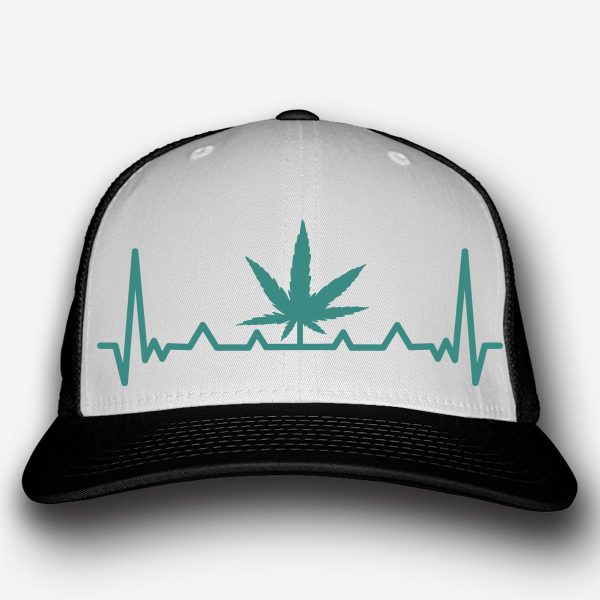 cannabis heartbeat egyedi baseball sapka