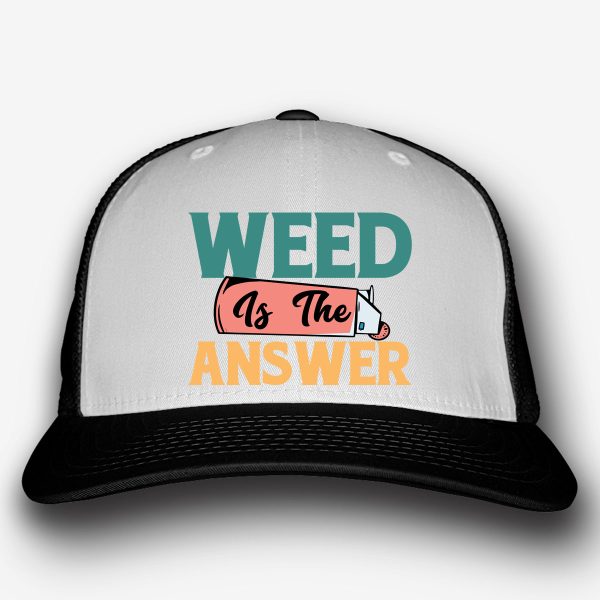 weed is the answer baseball sapka